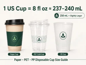 How Many Ounces in a Cup 8–32 oz Disposable Cup Size Guide